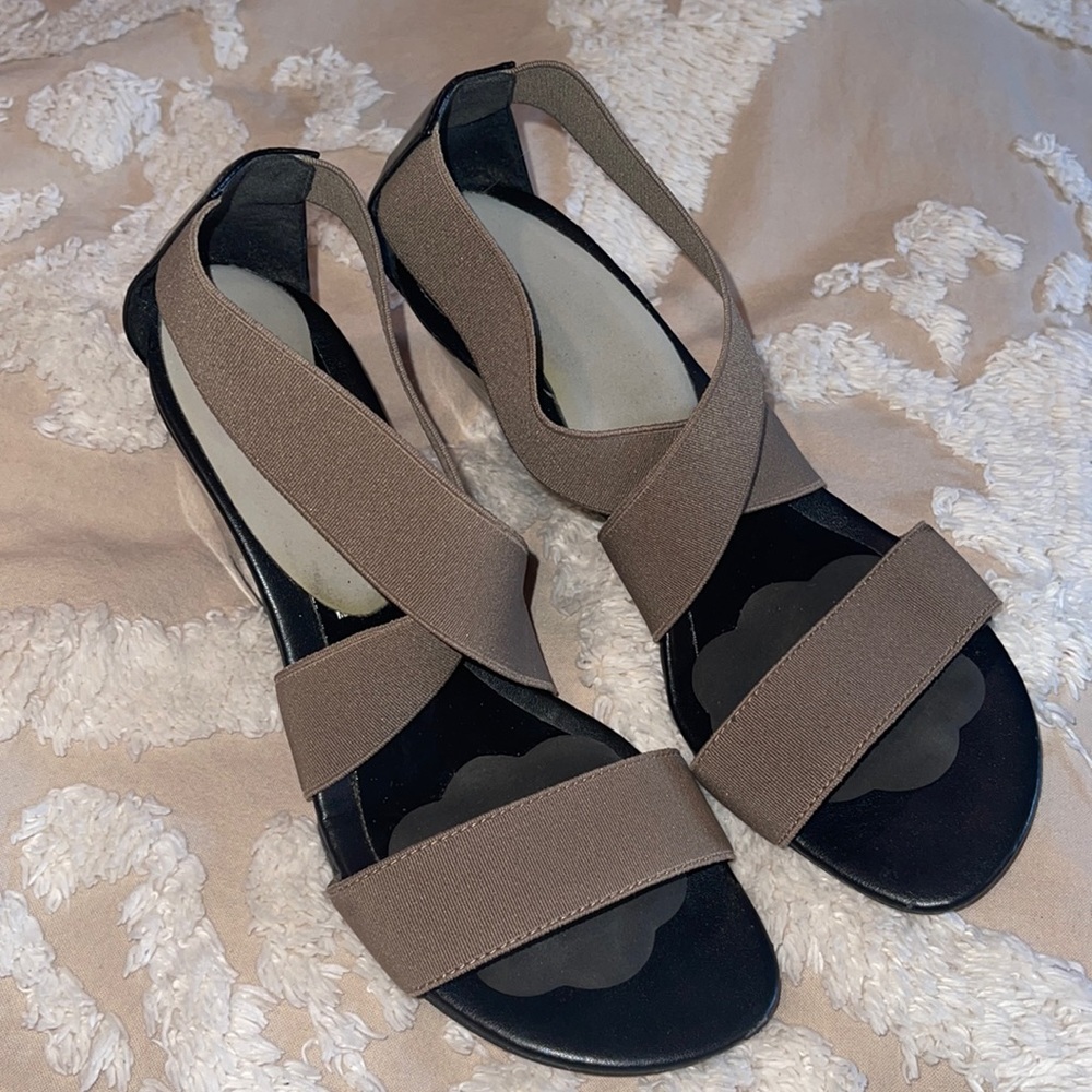 Salvatore Feragamo Patent Leather strappy wedge